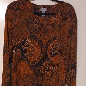 Chico's Addition's Women's Long Sleeve Shirt Size 3